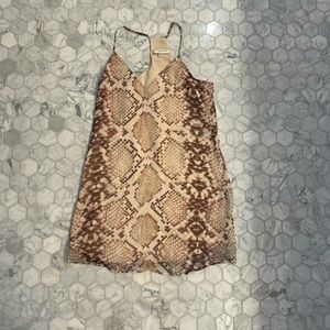 Lavender Brown mini dress